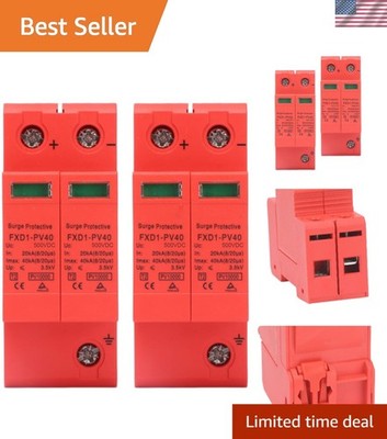 High-Performance 2P Voltage Arrester with PC Flame Retardant Shell - 40kA