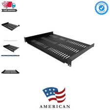 1U Server Rack Shelf - Universal Vented Rack Mount Cantilever Tray for 19" Ne...
