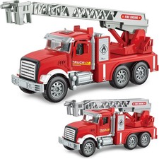 Toddler Boy Toys, Fire Trucks for Toddlers 3-5, Lights Music Toy Cars with 1 ...