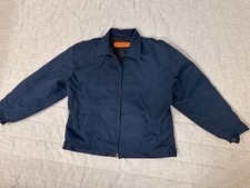 Vintage 90s Red Kap Navy Canvas Workwear Mechanics Jacket Mens XL