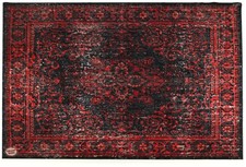 Drum N Base Vintage Persian Style Stage Rug - Black Red 5-pack Bundle