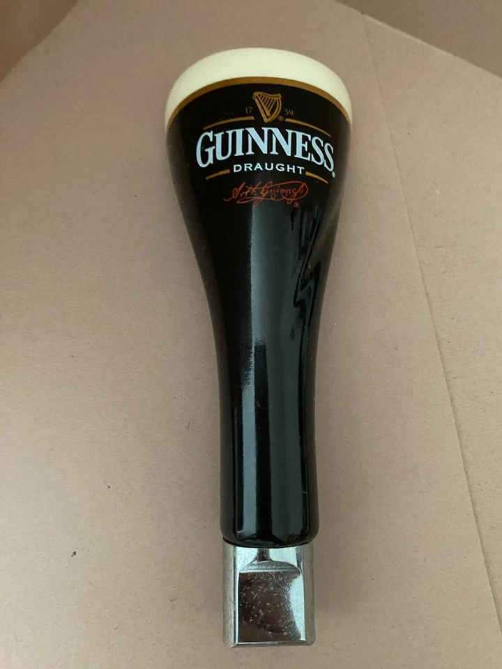 Vintage Classic Guinness bar tap, ceramic, 70's 80's used. - Image 4 of 4