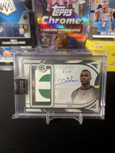 2024-25 Topps Dynasty Dida On Card Patch Auto /10 Ac Milan