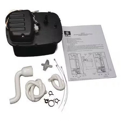 Manitowoc K-00376 Drain Pump, Black, Plastic, 9 In H
