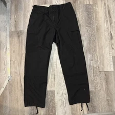 Propper Tactical Combat Pant Ripstop Black Cargo Military Size Medium Adjustable