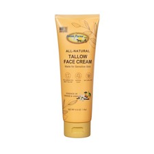 Amish Farms Grass Fed Beef Tallow Face 4.5 Ounce Pack of 1 , Yellow