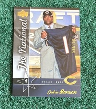 CEDRIC BENSON ROOKIE CARD NFL3 - 590/750  TEXAS - 2005 UPPER DECK NATIONAL PROMO. rookie card picture