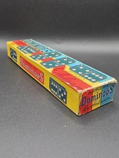 Vintage Halsam Double Six Dominoes Set No. 611A USA Made   28pcs Complete