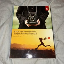 Adobe Photoshop and Premiere Elements 11 for PC, Mac With KEY Big Box