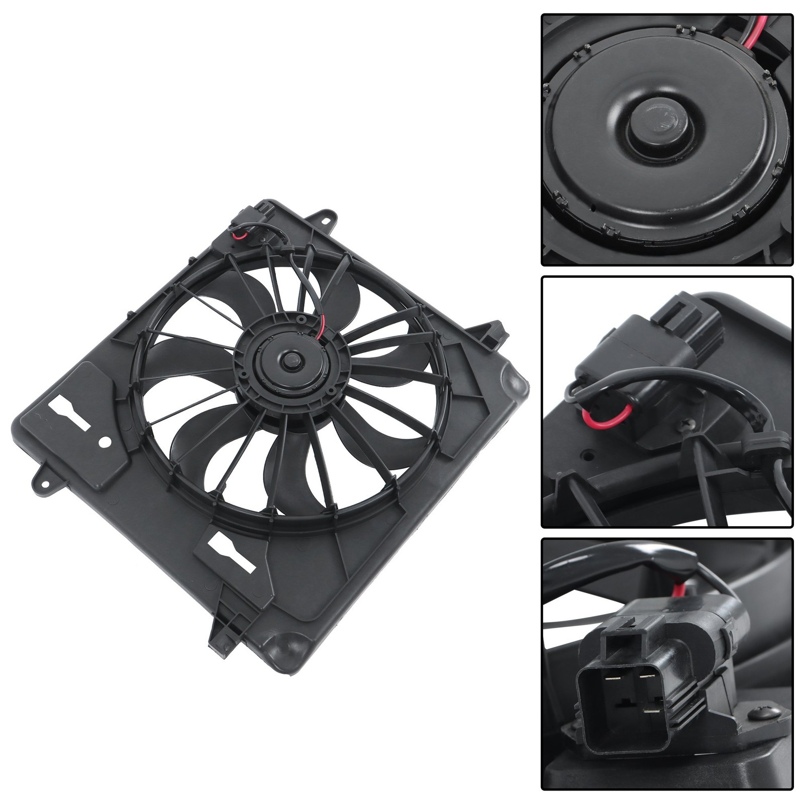Radiator Cooling Fan Assembly For Jeep JK Wrangler 2007-2011 V6 3.8L 55056642AB thumbnail 7