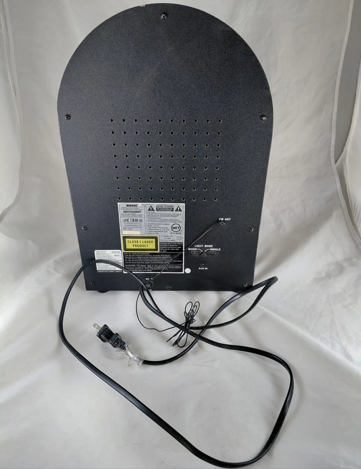 🎶 Victrola VJB-125 Retro Desktop Jukebox CD Player FM Radio Bluetooth Light-up - Image 4 of 4