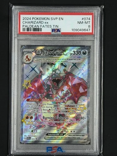 Pokémon TCG Charizard EX #74 Promo Paldean Fates PSA 8 NM-Mint Holo Promo