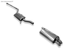 FOX Edelstahl Komplettanlage Audi 200 Typ 44Q 2.2l quattro 2x55mm Dieseloptik