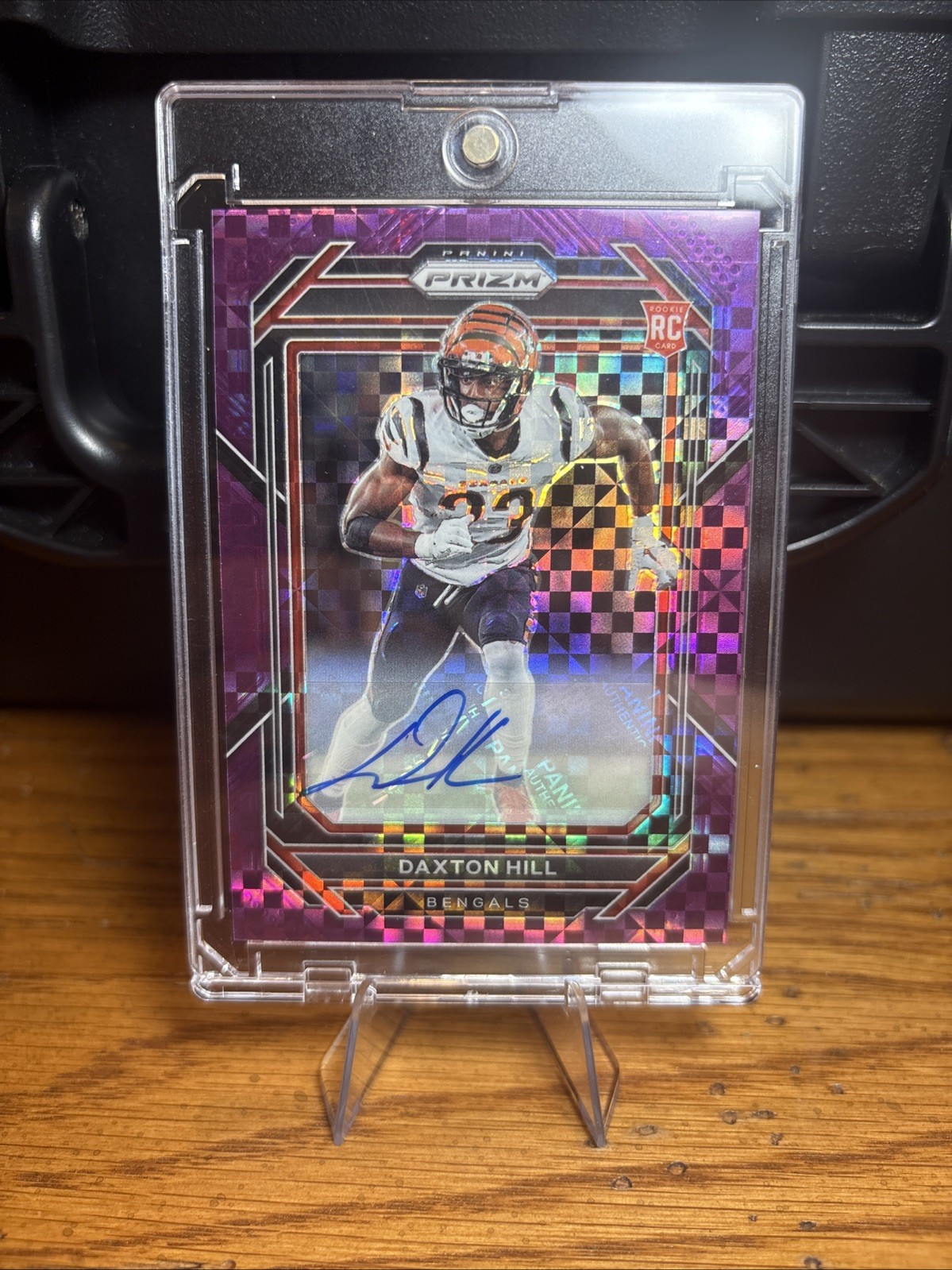 Daxton Hill Panini Prizm #379 Autograph-Purple Power