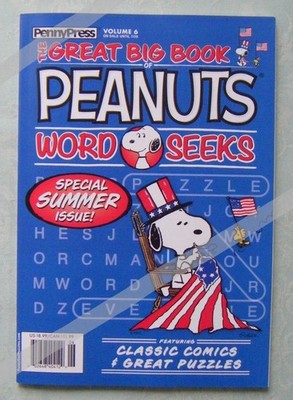 The Great Big Books of PEANUTS Word Seek PB Book Penny Press Summer Vol 6 New