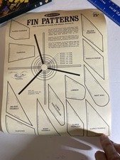 Centuri Flying Model Rocket Fin Patterns Sheet Estes Rocketry