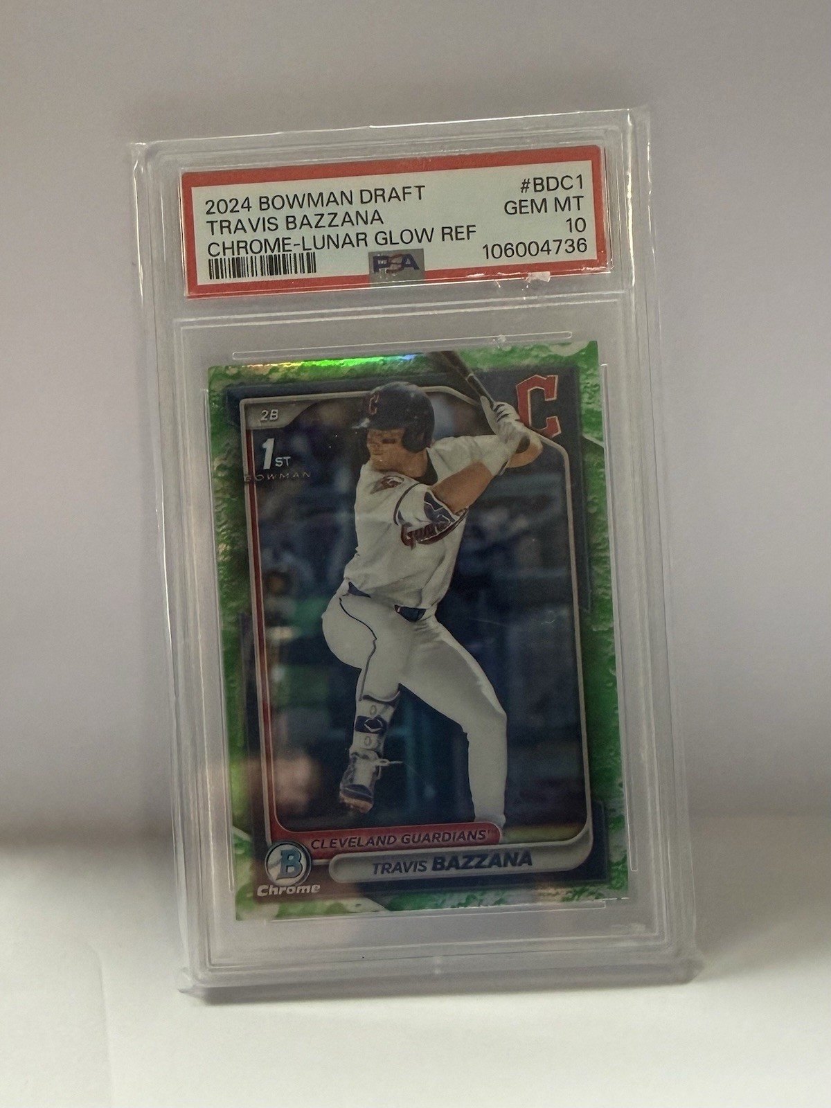 2024 Bowman Draft - Chrome Travis Bazzana #BDC-1 Lunar Glow Refractor (RC)