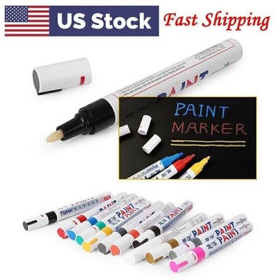 Paint Marker Pen Permanent Tire Tyre Tread Rubber Metal White Waterproof 1PC le