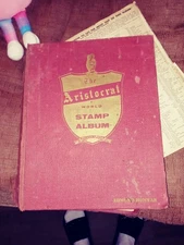 1957 Grossman Aristocrat World Stamp Album 1650+ Stamps - See Sample Pics