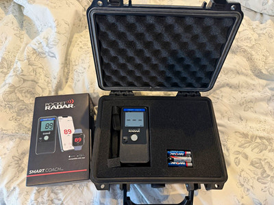 Pocket Radar Smart Coach Radar Gun Speed Sensor w/ Carrying Case, Batteries