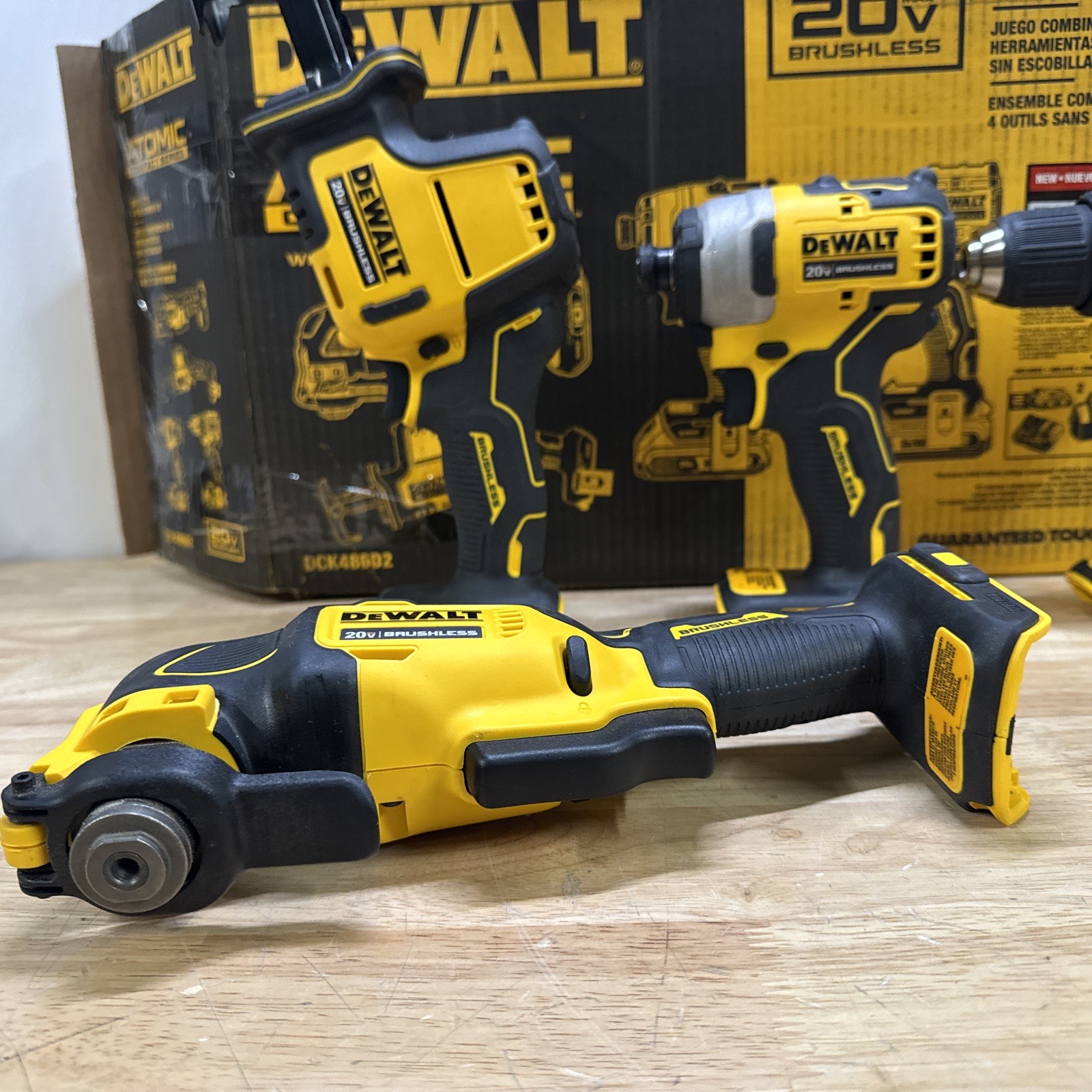 DEWALT 20V MAX Atomic 4 Tool Combo Kit - DCK486D2 (PRE-OWN)