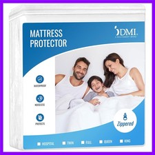 Bed Cover Twin Size Fitted Sheet Zippered Plastic Mattress Waterproof Protector