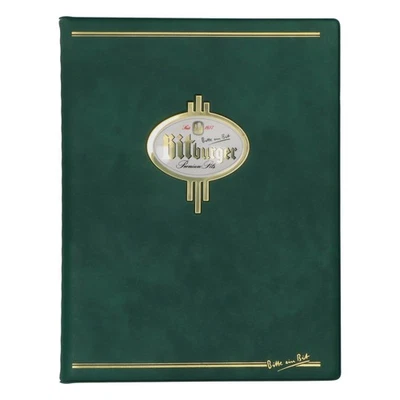Bitburger Bier Speisekarte Mittagstischkarte Grün 23x18 cm