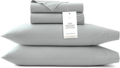 Percale Hemmed Sheet Set - Cooling Breathable Bed Sheets for Hot Sleepers - King