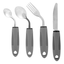 4pcs Weighted Adaptive Utensils for Hand Tremors Elderly Parkinson's, 42 A...