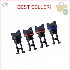 4pcs Boat Drain Plug Kit with Scupper Plugs for Kayak, Canoe, Dinghy - Waterproo