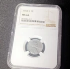 1943 S Lincoln Wheat Small Cent NGC MS 66 Steel Coin San Francisco KM# 132a