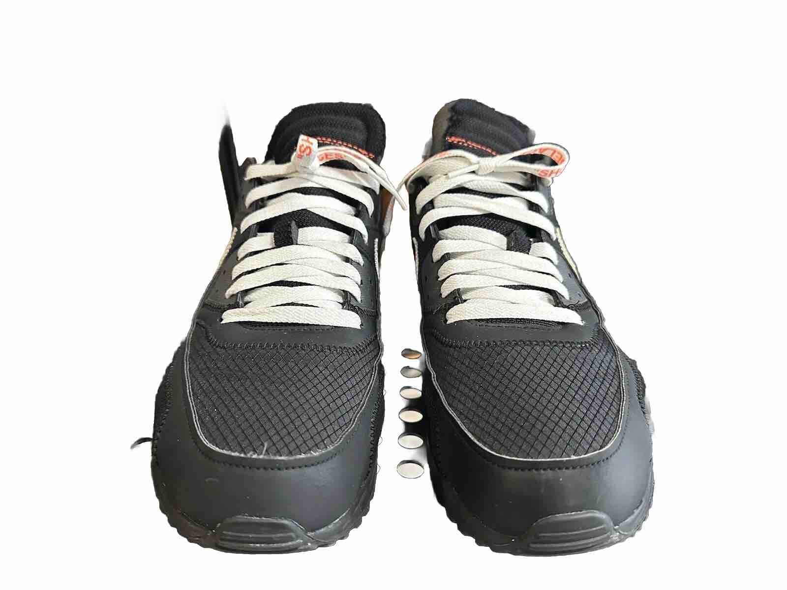 OFF WHITE X NIKE Taglia 11 5 Nike Air Max 90 x BIANCO SPORCO nero 2019