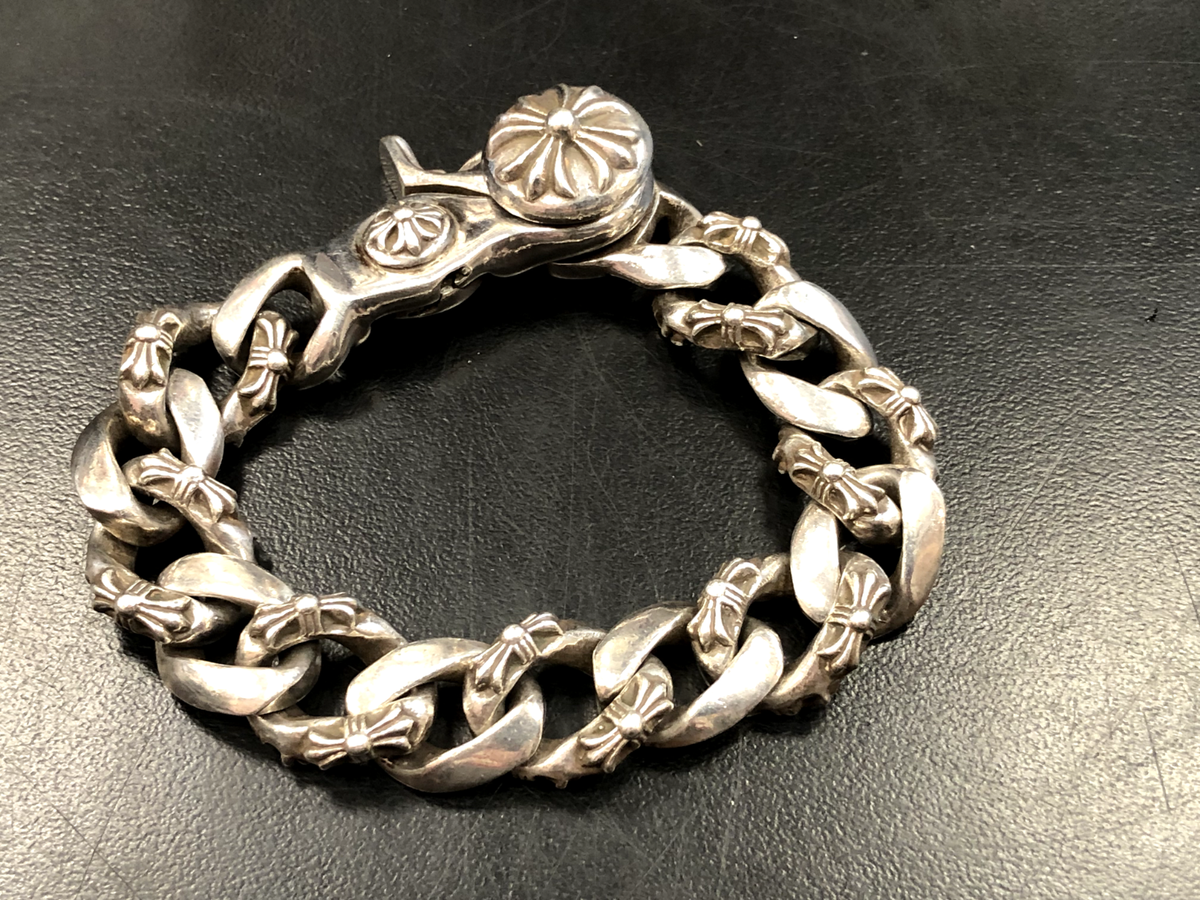 AUTHENTIC Chrome Hearts Fancy Link Cuban Clip Bracelet AUTHENTIC Chrome Hearts Fancy Link Cuban Clip Bracelet