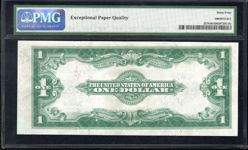 1923 $1 SILVER CERTIFICATE HORSEBLANKET PMG 64 EPQ Fr 237 ONE DOLLAR BILL 70136 - Picture 3 of 3