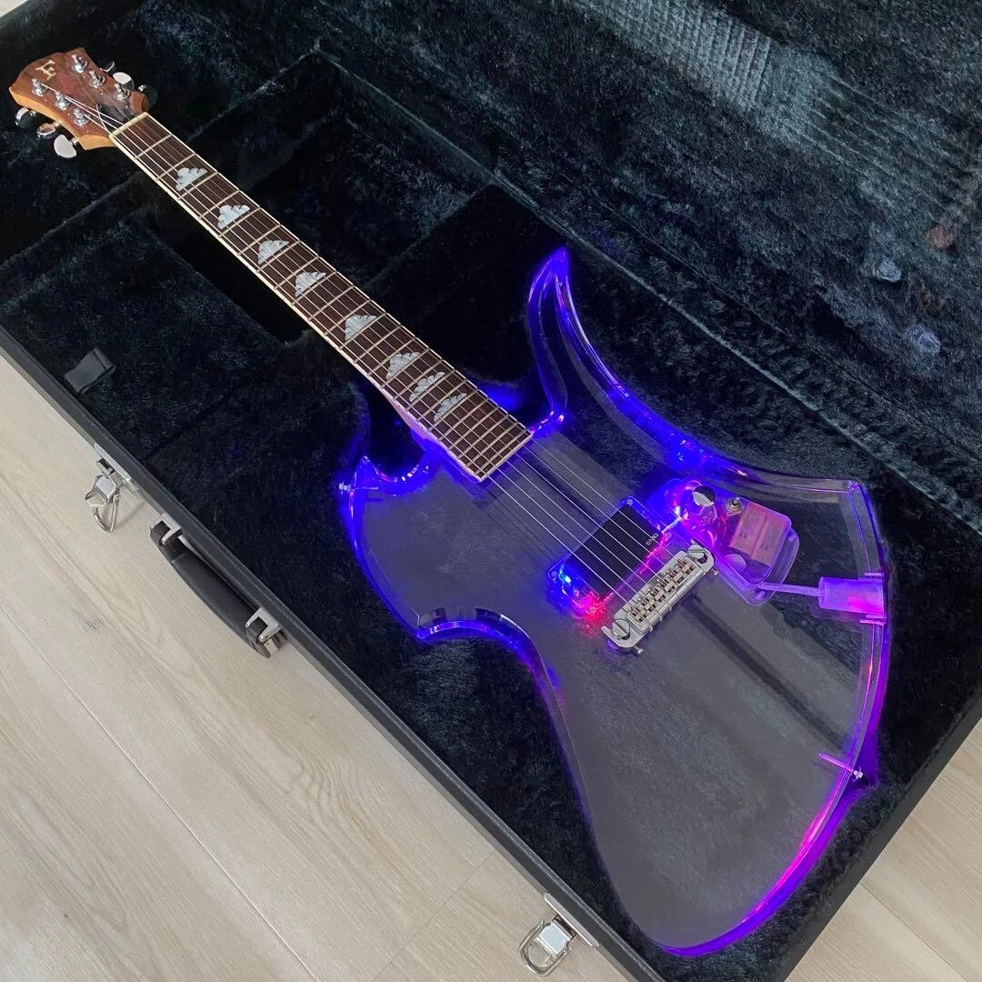 Fernandes Mg-115C Emg81 Led 2Waymod With Genuine Hard Case From Japan