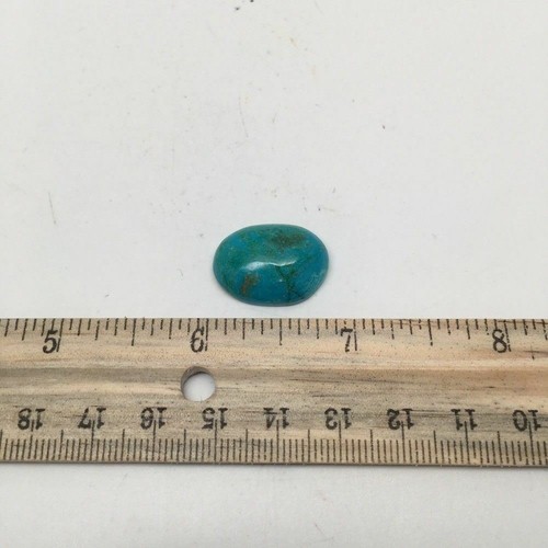 17 cts Natural Oval Shape Flat Bottom Chrysocolla Cabochon From Mexico, CC73 - Picture 3 of 4