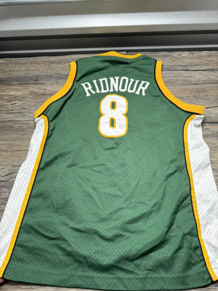 Seattle Supersonics Sonics Jersey Luke Ridnour Reebok Stitch Large - Image 4 of 4