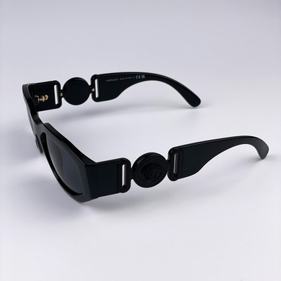 Versace Men Sunglasses Black Grey Rectangle VE4361 Medusa  display picture 2