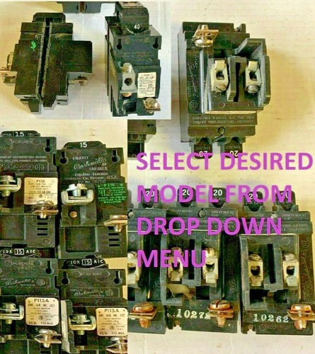 PUSHMATIC Bulldog Gould ITE Circuit Breaker 1 or 2 pole 1yr warranty-pick model - Picture 12 of 59