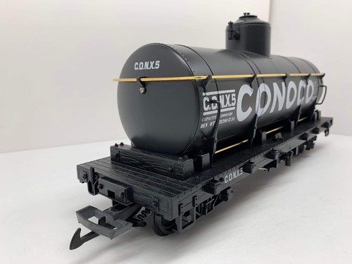 G LGB Lehmann Tanker Car Railroad Train #4080 C.O.N.X.5. CONOCO. - Picture 4 of 11