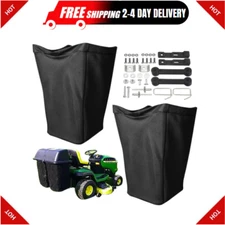 MWEDP 2 Set of AM122416 Grass Bag, with John Deere AM101602 Grass Bags, Fits ...