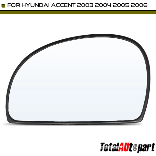 Mirror Glass with Manual Adjust for Hyundai Accent 2003 2004 2005 2006 Driver
