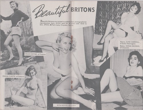 SPICK Magazine No.50,January 1958.Pat Arnold,Penny Wood.Complies eBay No Nudity. - Imagen 5 de 11