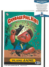 TOM BUNK - GARBAGE PAIL KIDS CARTOONIST - SIGNED 8x10 PHOTO 1 BECKETT COA BAS