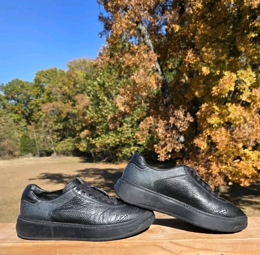 Fratelli Rossetti Shoes Black Leather Italy Men Sz US 7.5 Women Sz