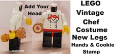LEGO Chef Jacket Coat Torso Cookie Stamp Cutter Add your Head Baker Legs Cook
