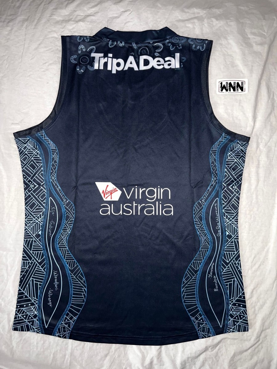 【海外Ｌサイズ】AFL カールトン・ブルーズ インディジェナスガーンジー Carlton Blues AFL Mens Indigenous Guernsey | Navy