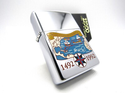 Christopher Colvmbvs 500th 1492-1992 North Atlantic Ocean Zippo 1991 MIB Rare