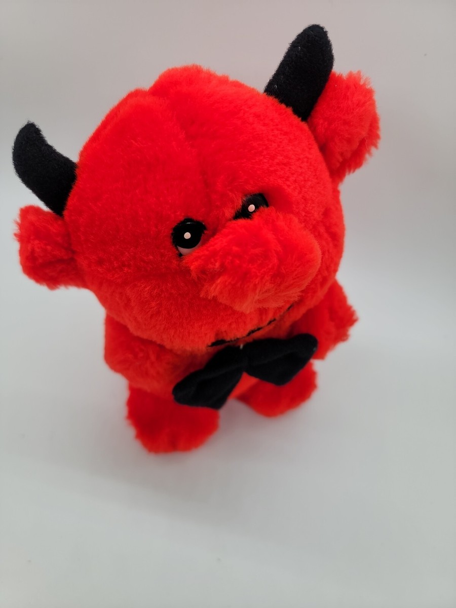 Acme Red Devil Stuff Animal Plush Toy Vintage | eBay