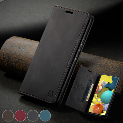For Samsung A21s A31 A41 A51 A40 A50 A70 Slim Leather Wallet Case Flip Cover